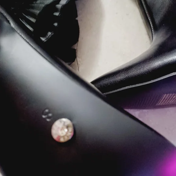 Azalea Wang Chic Black Over-the-Knee Boots with Floral Detail - Picture 8 of 10